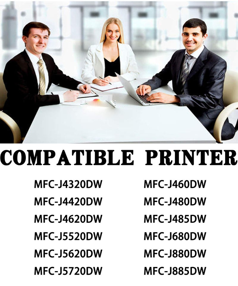 CyberpowerPC Compatible Ink Cartridge Replacement for Brother LC203 XL LC 203XL LC203BK, Cyan, Magenta, Yellow, Black, 5 Pack - Image 3